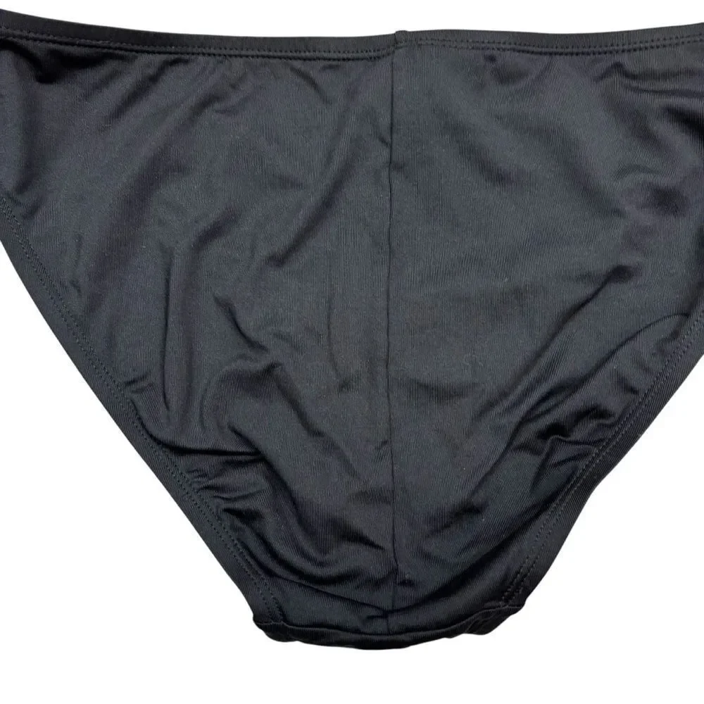 Ladies La Blanca Brand Black‎ Moderate Coverage Bikini Bottoms Size 8